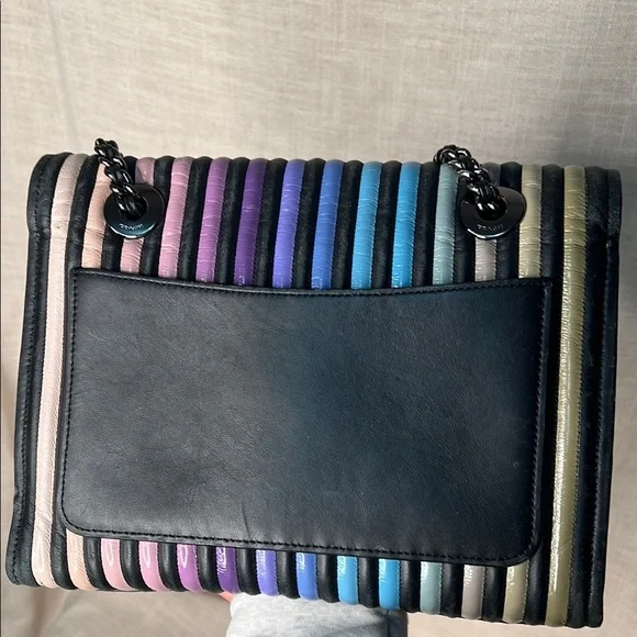 COACH Parker with Multicolor Striped Quilting Women's Bag - Picture 4 of 8